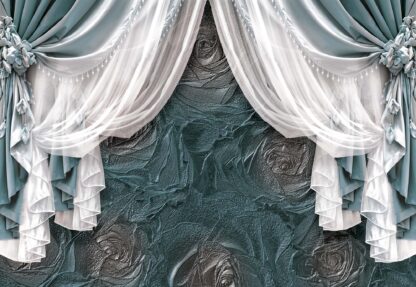 Grey Curtains Luxury Effect(3563WM) - Image 2