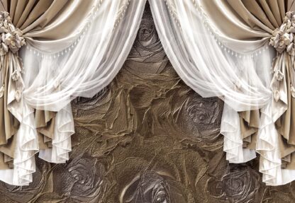 Brown Curtains Luxury Effect(3564WM) - Image 2