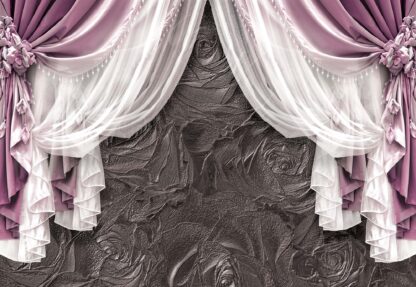 Pink Curtains Luxury Effect(3565WM) - Image 2