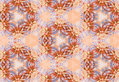 Orange Floral Kaleidoscope Design(3573WM) - Image 2