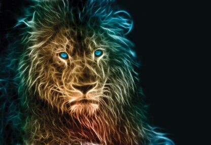 Lion Modern Light Painting(3631WM) - Image 2