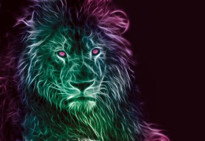 Lion Modern Light Painting(3632WM) - Image 2