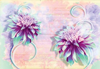 Vintage Flowers Pastel Colours(3635WM) - Image 2