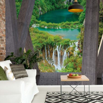 Waterfalls 3D Modern View Concrete(3657WM)