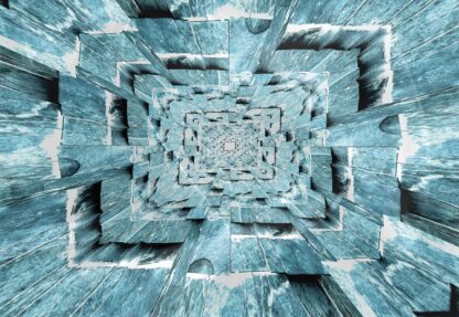 3D Tunnel Blue(3717WM) - Image 2