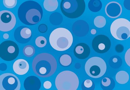 Modern Blue Cirlces Pattern(3738WM) - Image 2