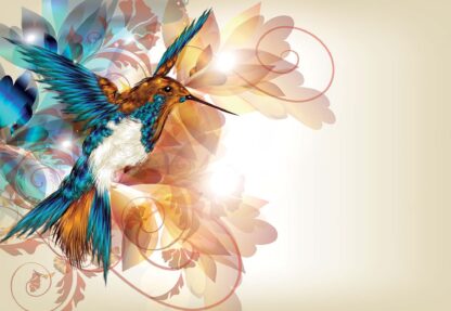 Hummingbird Flowers Modern(423WM) - Image 2