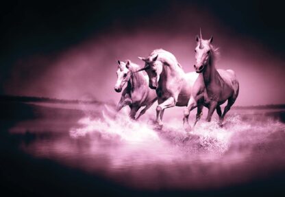 Unicorns Horses Pink(429WM) - Image 2