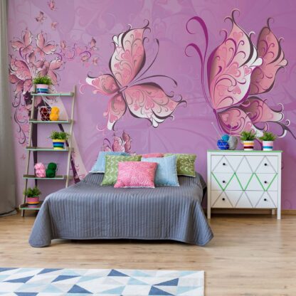 Butterflies And High Heel Shoe Pink(431WM)