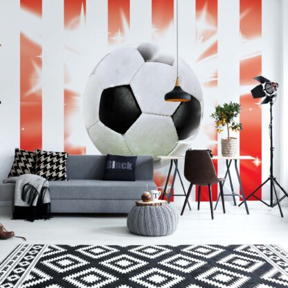 Football Red And White Stripes(473WM)