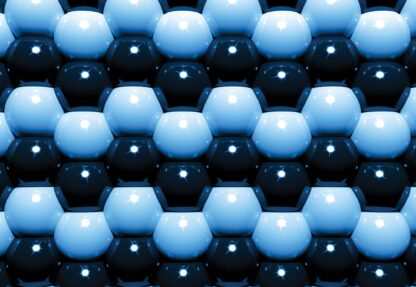 3D Blue And Black Ball Pattern(501WM) - Image 2