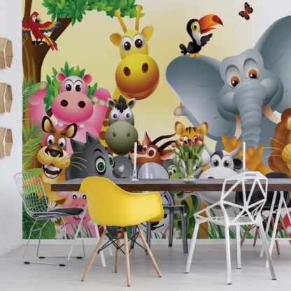 Cartoon Animals Elephant Tiger Cow Pig(693WM)