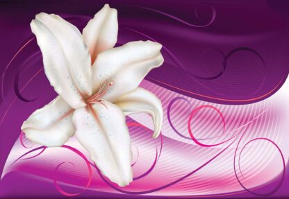 Lily Modern Floral Design Purple(699WM) - Image 2