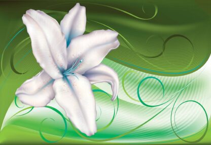 Lily Modern Floral Design Green(701WM) - Image 2
