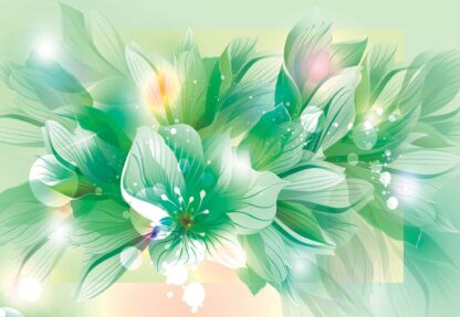 Flowers Modern Green(766WM) - Image 2