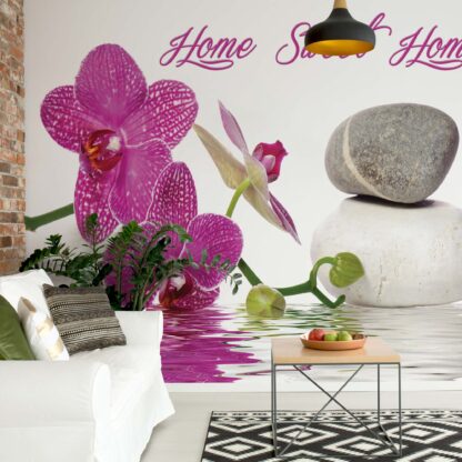 Zen Orchids Flowers Spa Stones(786WM)
