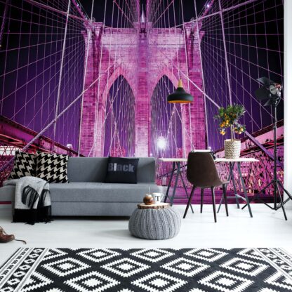 Brooklyn Bridge New York Purple(798WM)