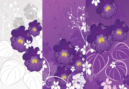 Flowers Purple Modern Design(852WM) - Image 2