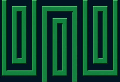 Green And Black Geometric Pattern(866WM) - Image 2