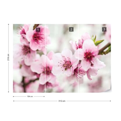 Fototapeet Cherry Blossom Flowers(1168WM)- XXL 312X219CM - Image 3