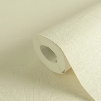 Tekstiilse ilmega ühetooniline fliistapeet kreemikas PintWalls III – 306881
