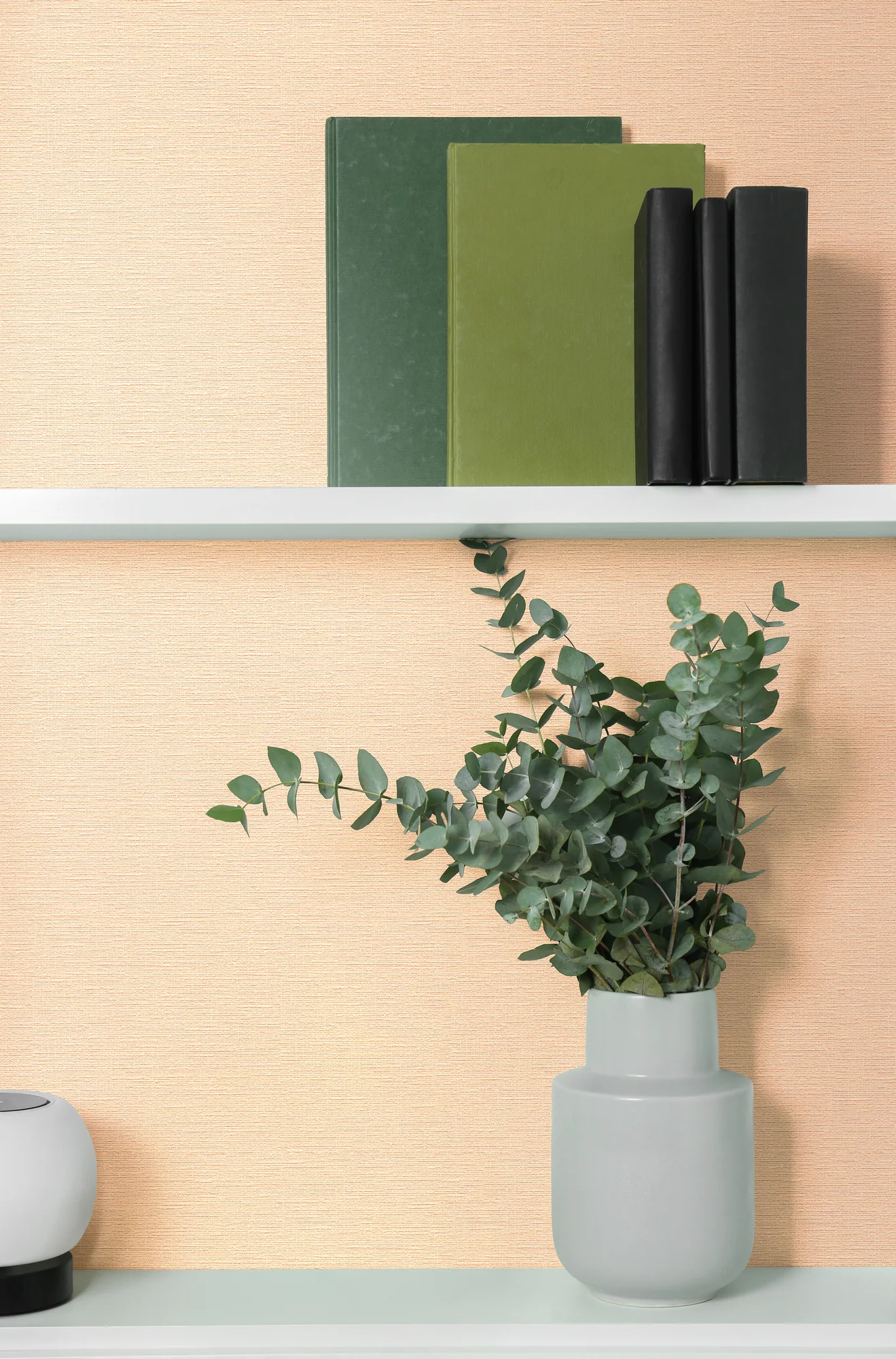 Tekstiilse ilmega ühetooniline fliistapeet beež ja oranž PintWalls III – 306896 - Image 5
