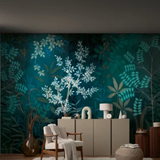 Troopilise lehemustriga fliistapeet Livingwalls The Wall 4 – sinine – 396141