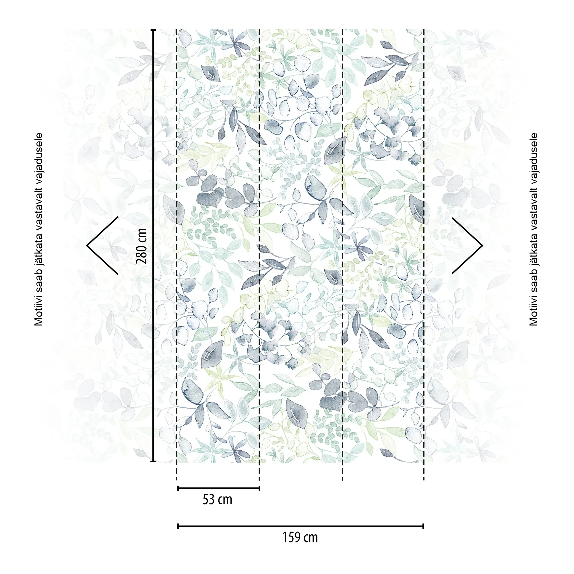 Lillemustriga fliistapeet Livingwalls The Wall 4 – sinine – 396921 - Image 2