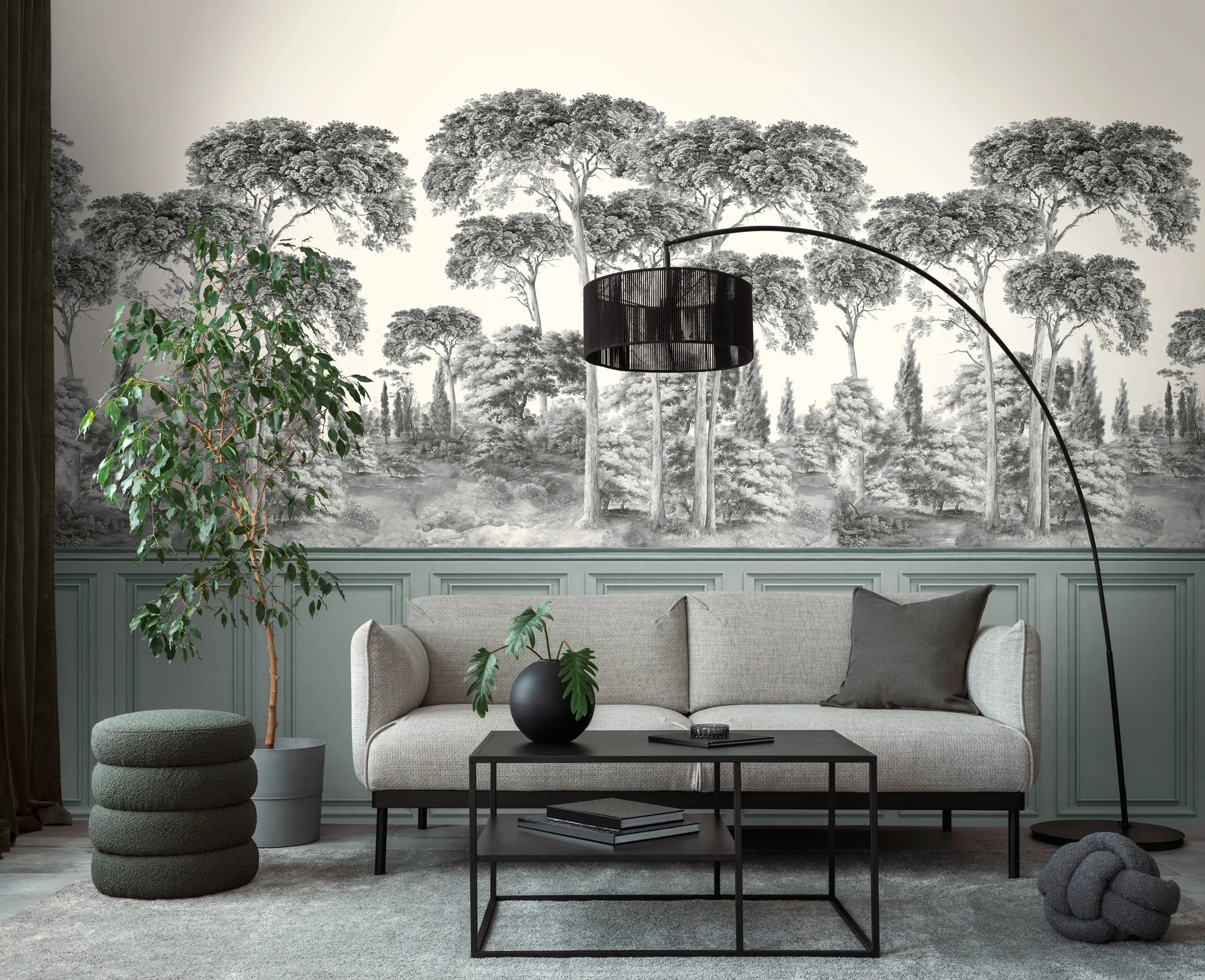 Metsamotiiviga fliistapeet Livingwalls The Wall 4 – hall – 399541