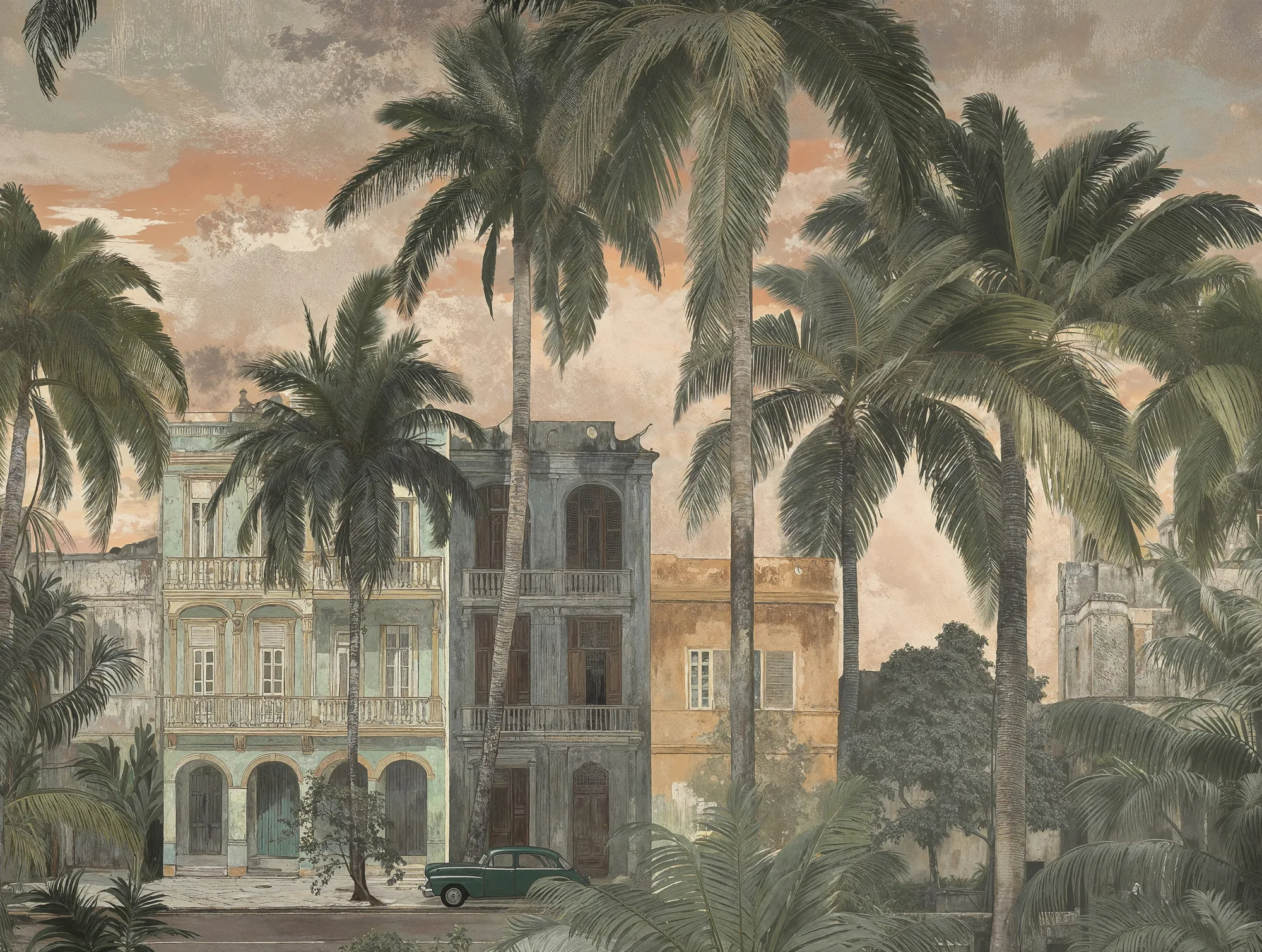 Troopilise linnavaatega pilditapeet beež ja hall Cuba II – 761902 - Image 4