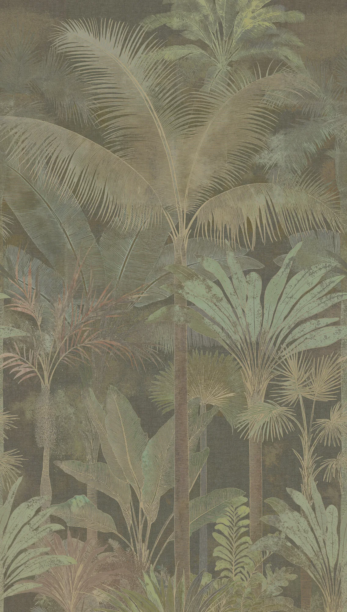 Palmimustriga pilditapeet beež ja roheline Cuba II – 761903 - Image 4