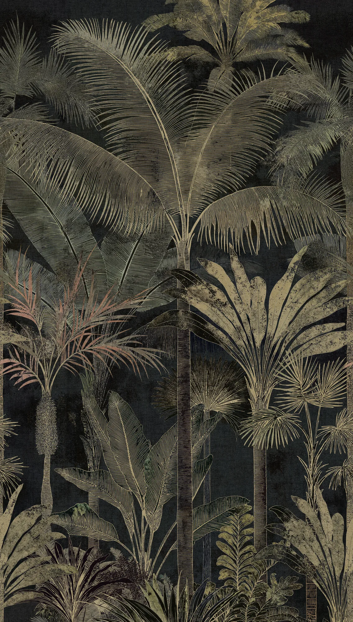 Palmimustriga pilditapeet must ja roheline Cuba II – 761904 - Image 4