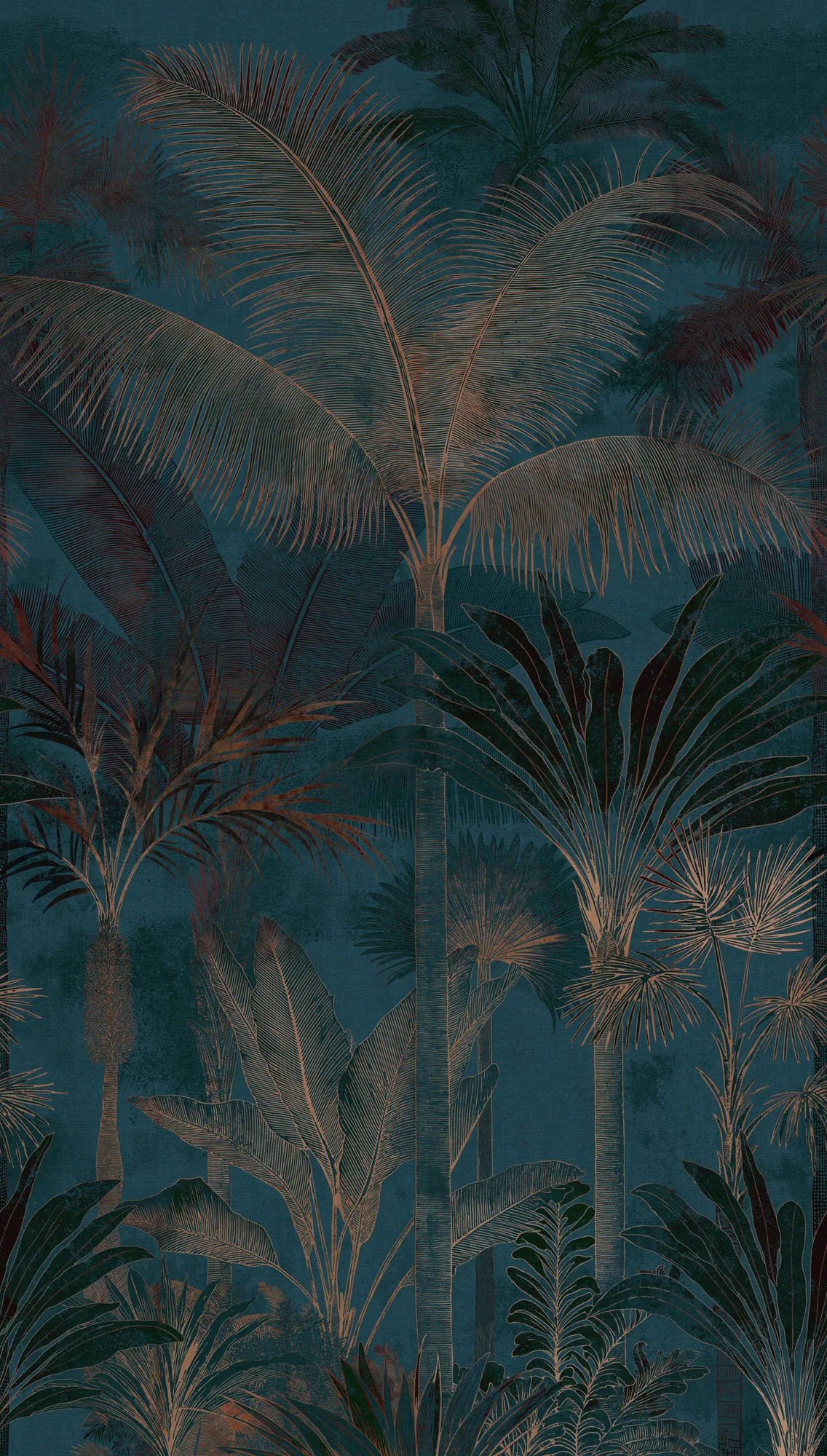 Palmimustriga pilditapeet sinine ja pruun Cuba II – 761906 - Image 4