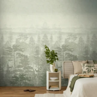 Metsamotiiviga fliistapeet Livingwalls The Wall 4 – roheline – 770691