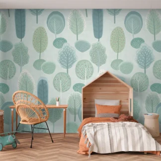 Abstraktse mustriga fliistapeet Livingwalls The Wall 4 – roheline – 770711