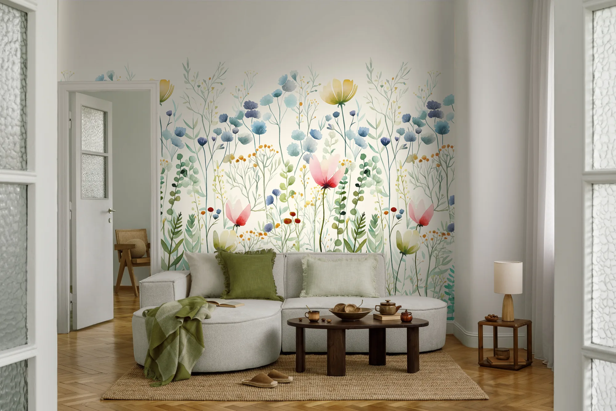 Lillemustriga fliistapeet Livingwalls The Wall 4 – roheline – 781211 - Image 4