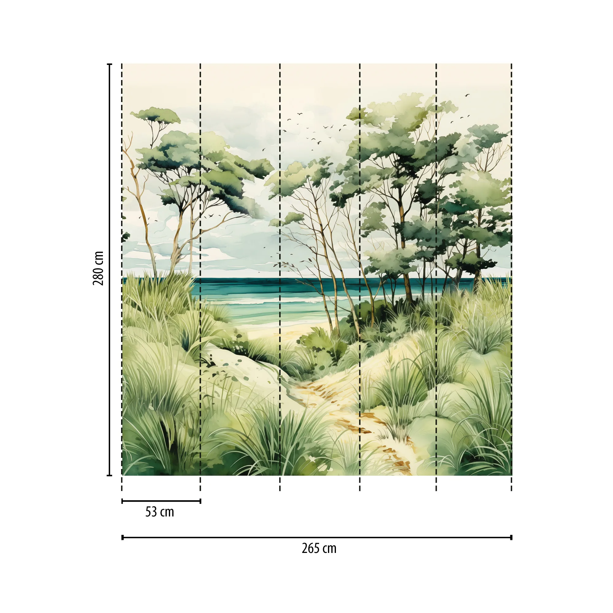 Metsamotiiviga fliistapeet Livingwalls The Wall 4 – sinine – 781231 - Image 2
