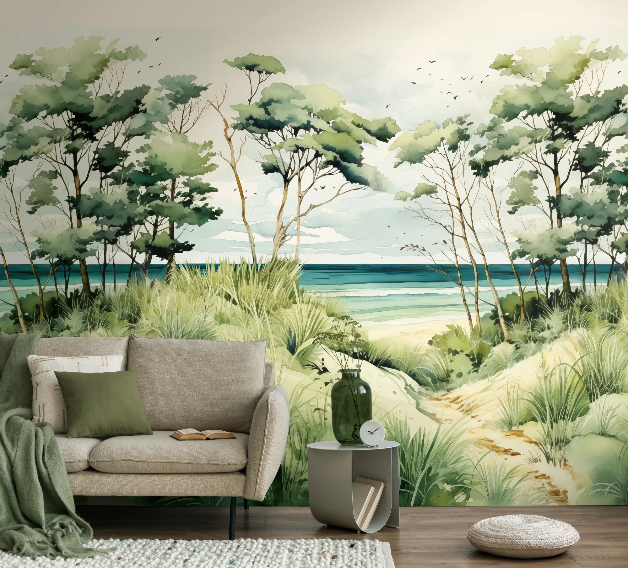 Metsamotiiviga fliistapeet Livingwalls The Wall 4 – sinine – 781231 - Image 4