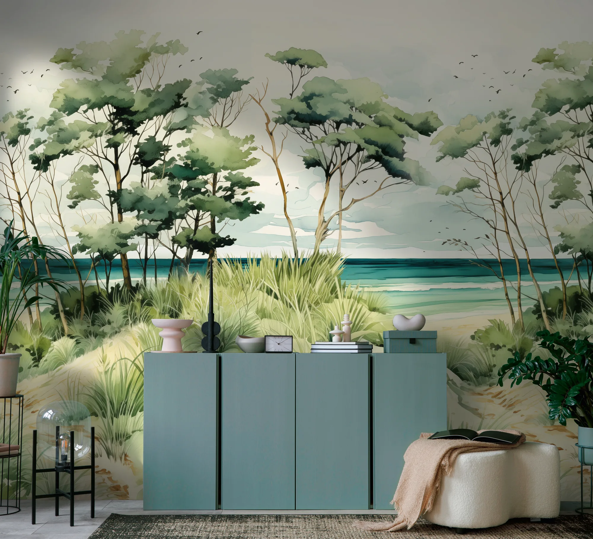 Metsamotiiviga fliistapeet Livingwalls The Wall 4 – sinine – 781231 - Image 5