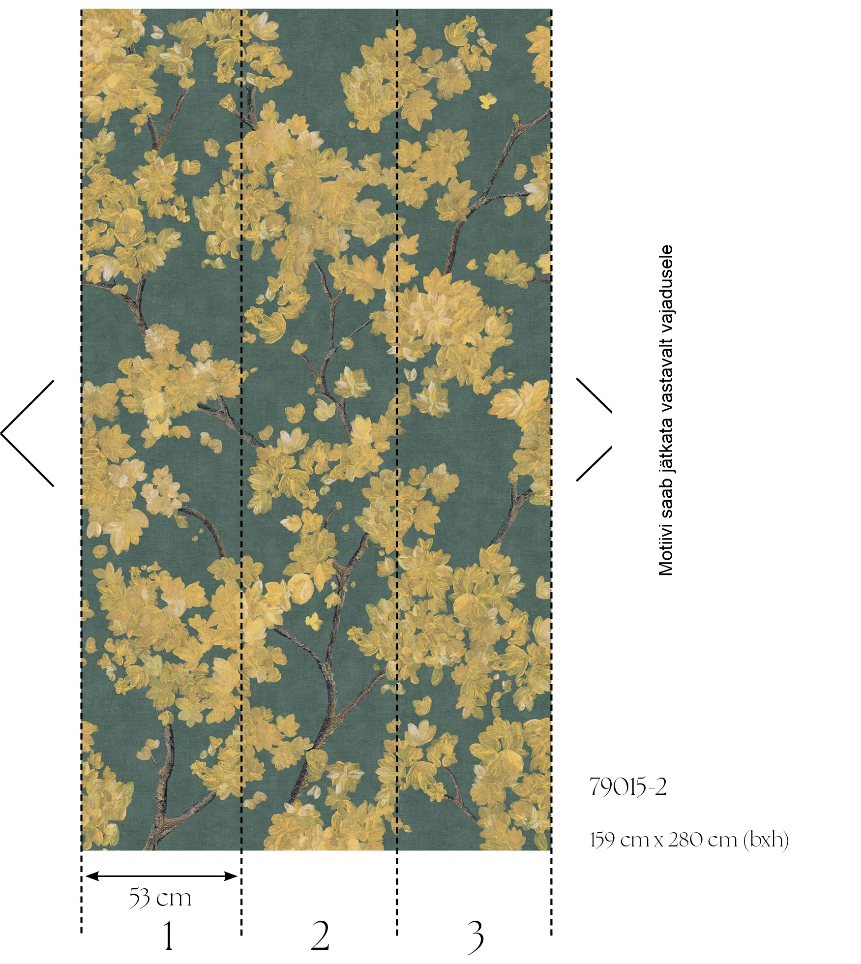 Lillemustriga fliistapeet Livingwalls The Wall 4 – kollane – 790152 - Image 2