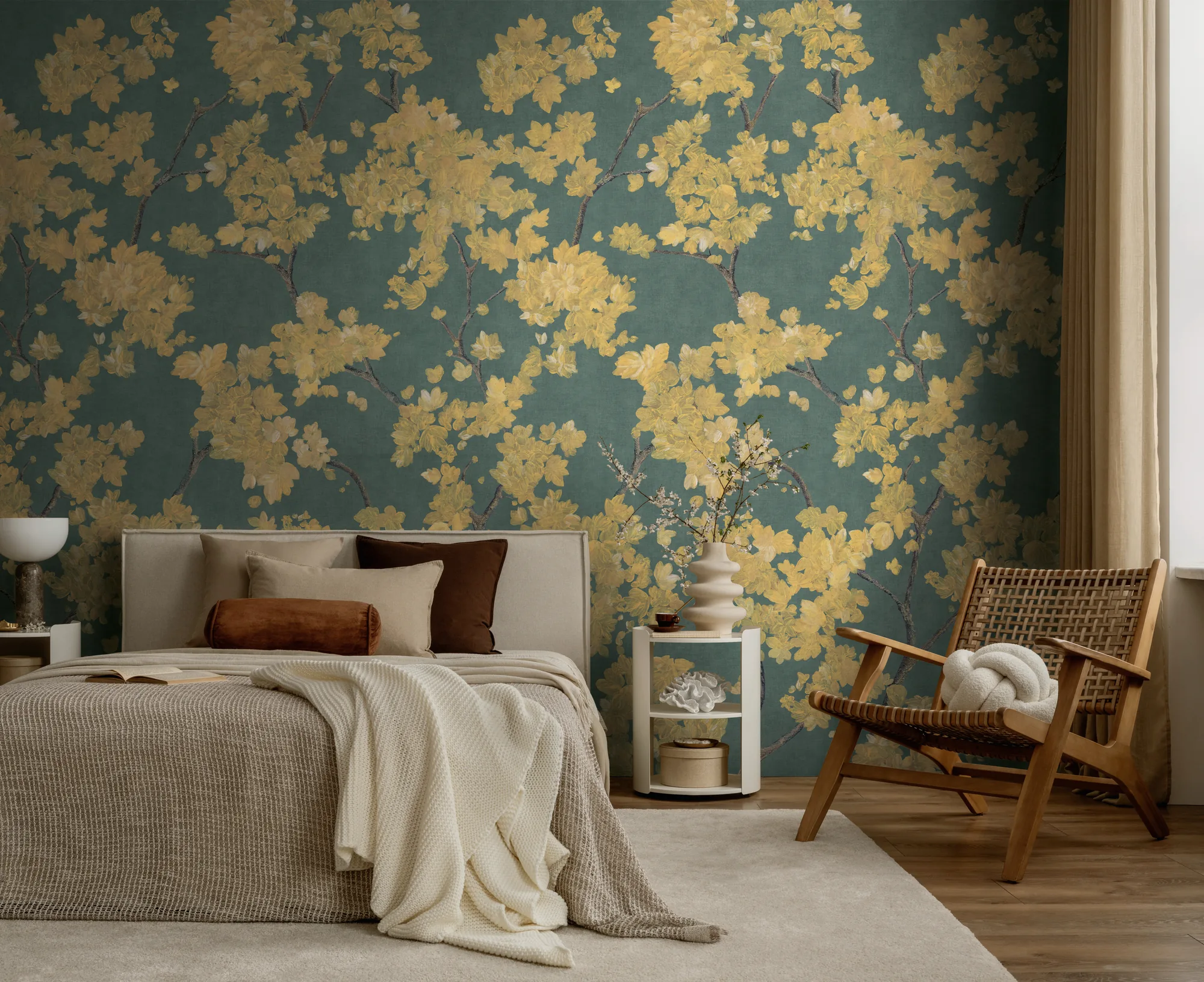 Lillemustriga fliistapeet Livingwalls The Wall 4 – kollane – 790152 - Image 4