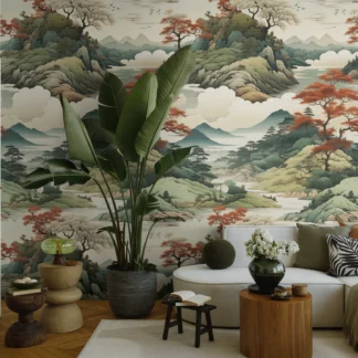 Maastikumotiiviga fliistapeet Livingwalls The Wall 4 – beež – 790154