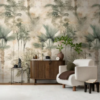 Troopilise lehemustriga fliistapeet Livingwalls The Wall 4 – beež – 790157
