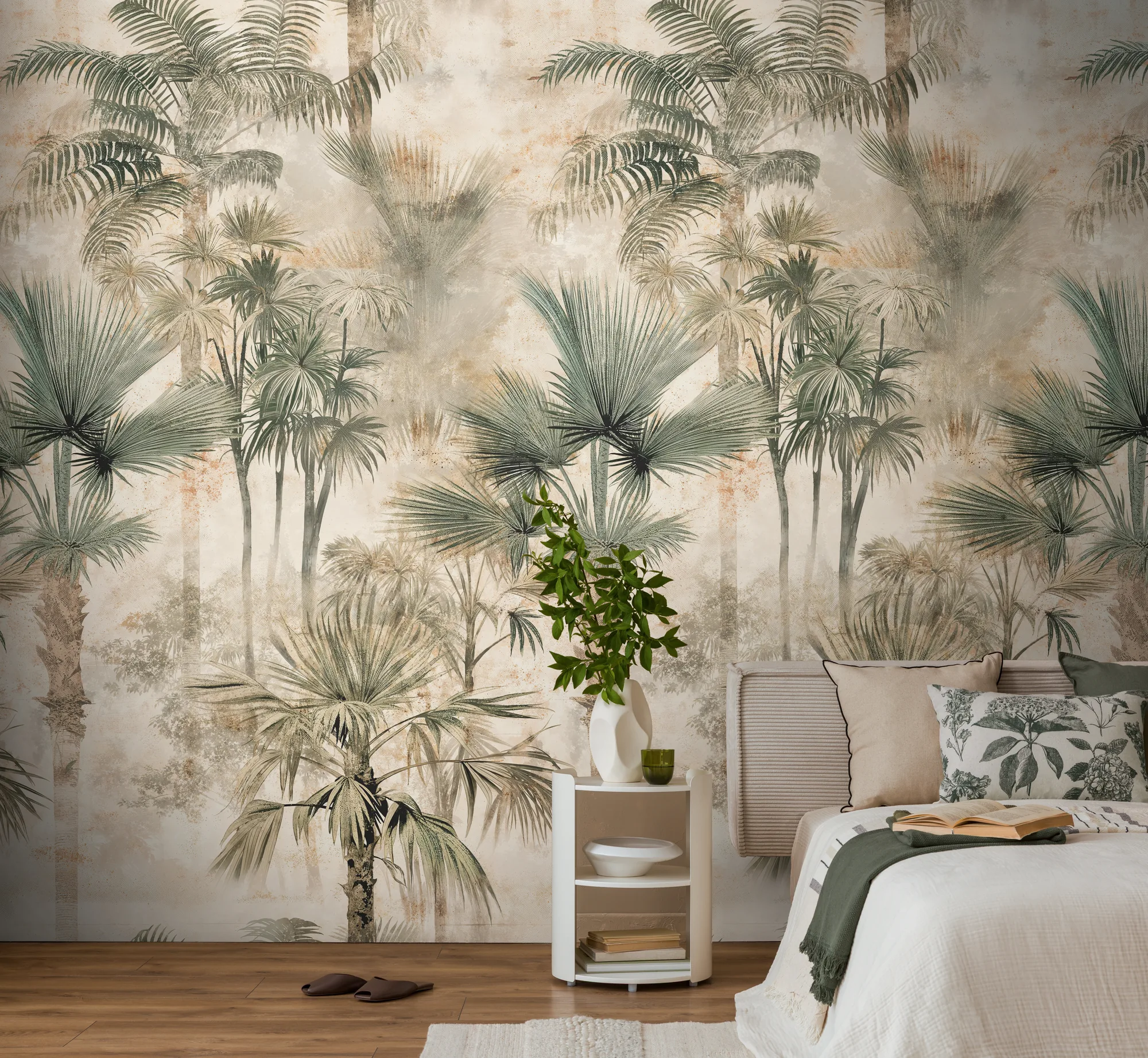 Troopilise lehemustriga fliistapeet Livingwalls The Wall 4 – beež – 790157 - Image 4