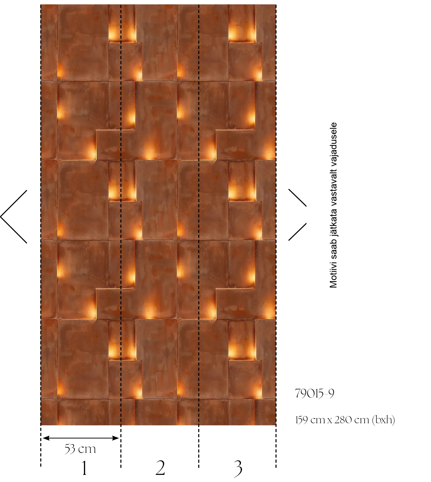 Botaanilise mustriga fliistapeet Livingwalls The Wall 4 – pruun – 790159 - Image 2
