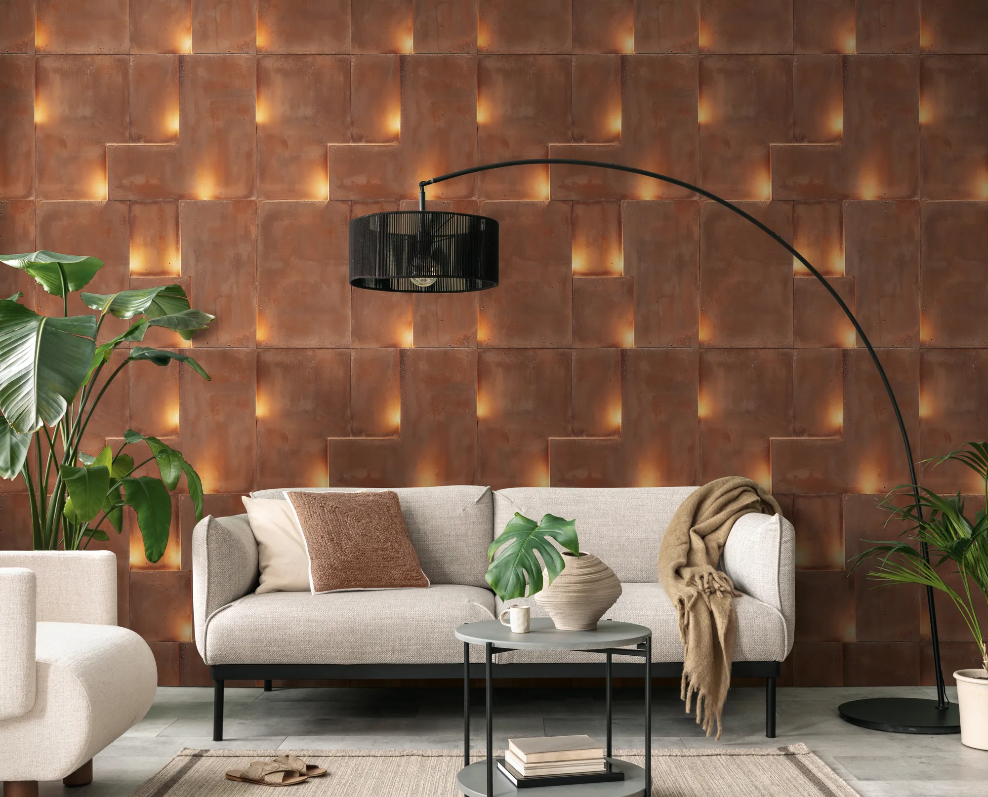 Botaanilise mustriga fliistapeet Livingwalls The Wall 4 – pruun – 790159 - Image 5