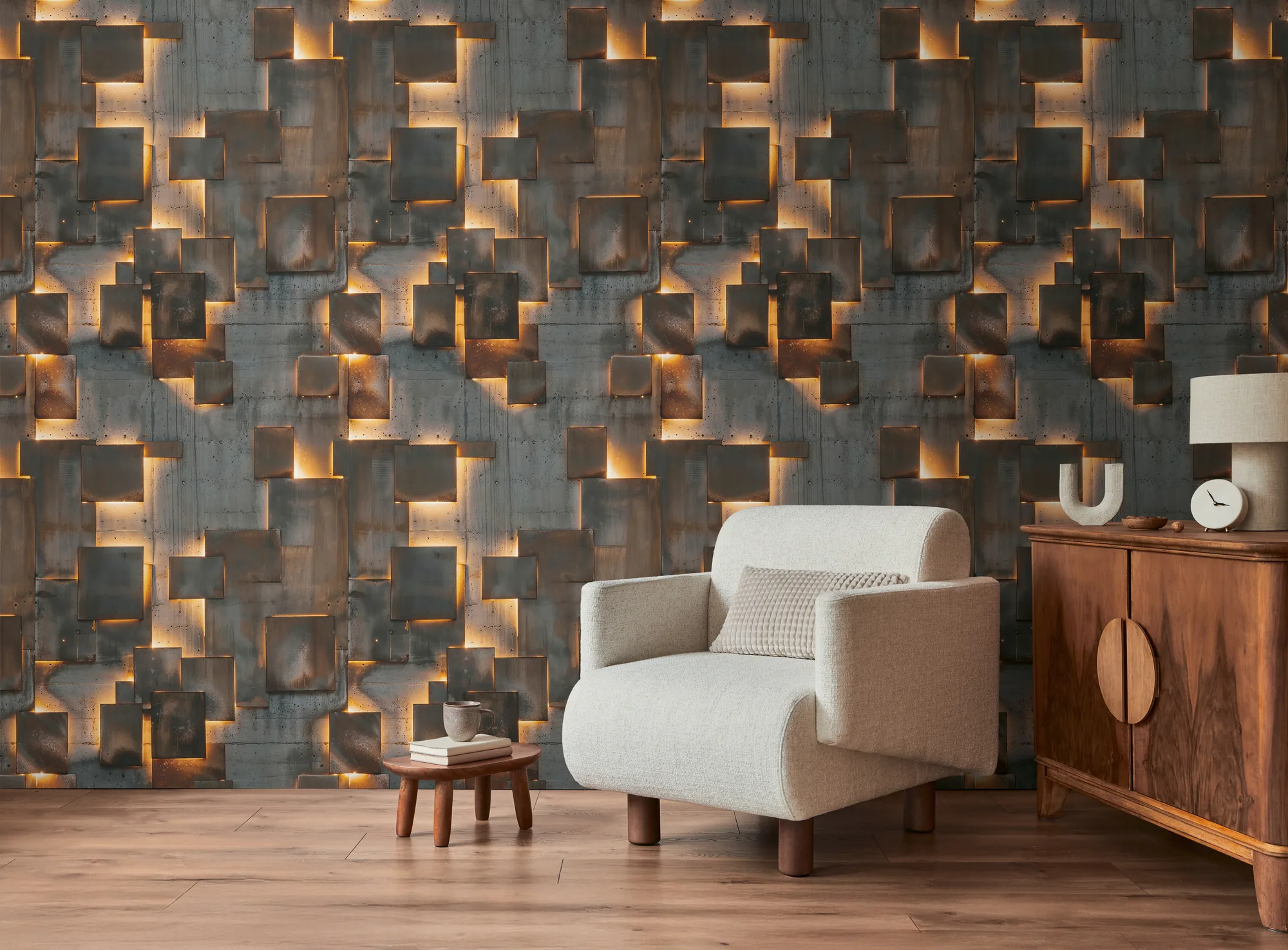 Betooniefektiga fliistapeet Livingwalls The Wall 4 – hall – 790160