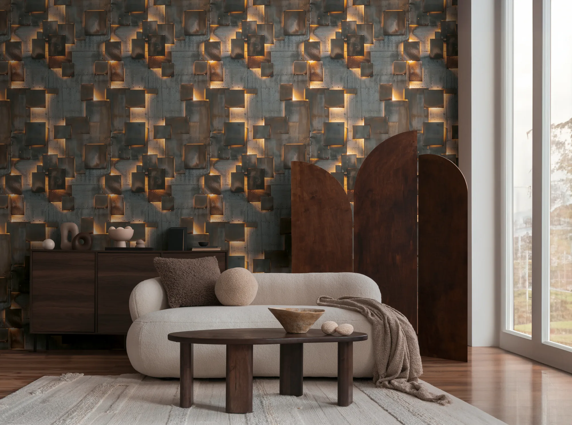 Betooniefektiga fliistapeet Livingwalls The Wall 4 – hall – 790160 - Image 3