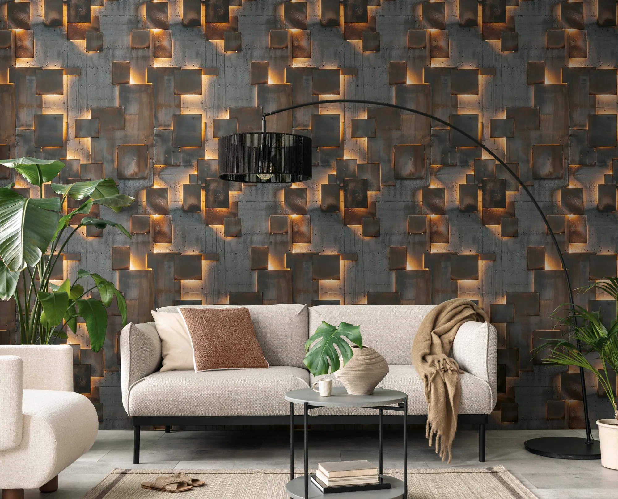 Betooniefektiga fliistapeet Livingwalls The Wall 4 – hall – 790160 - Image 5