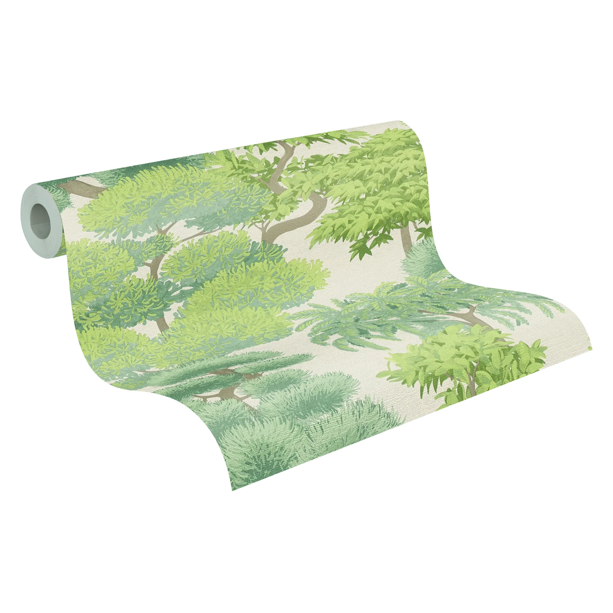 Idamaise metsamustriga fliistapeet roheline ja kreemikas Cuba II – 791613 - Image 8